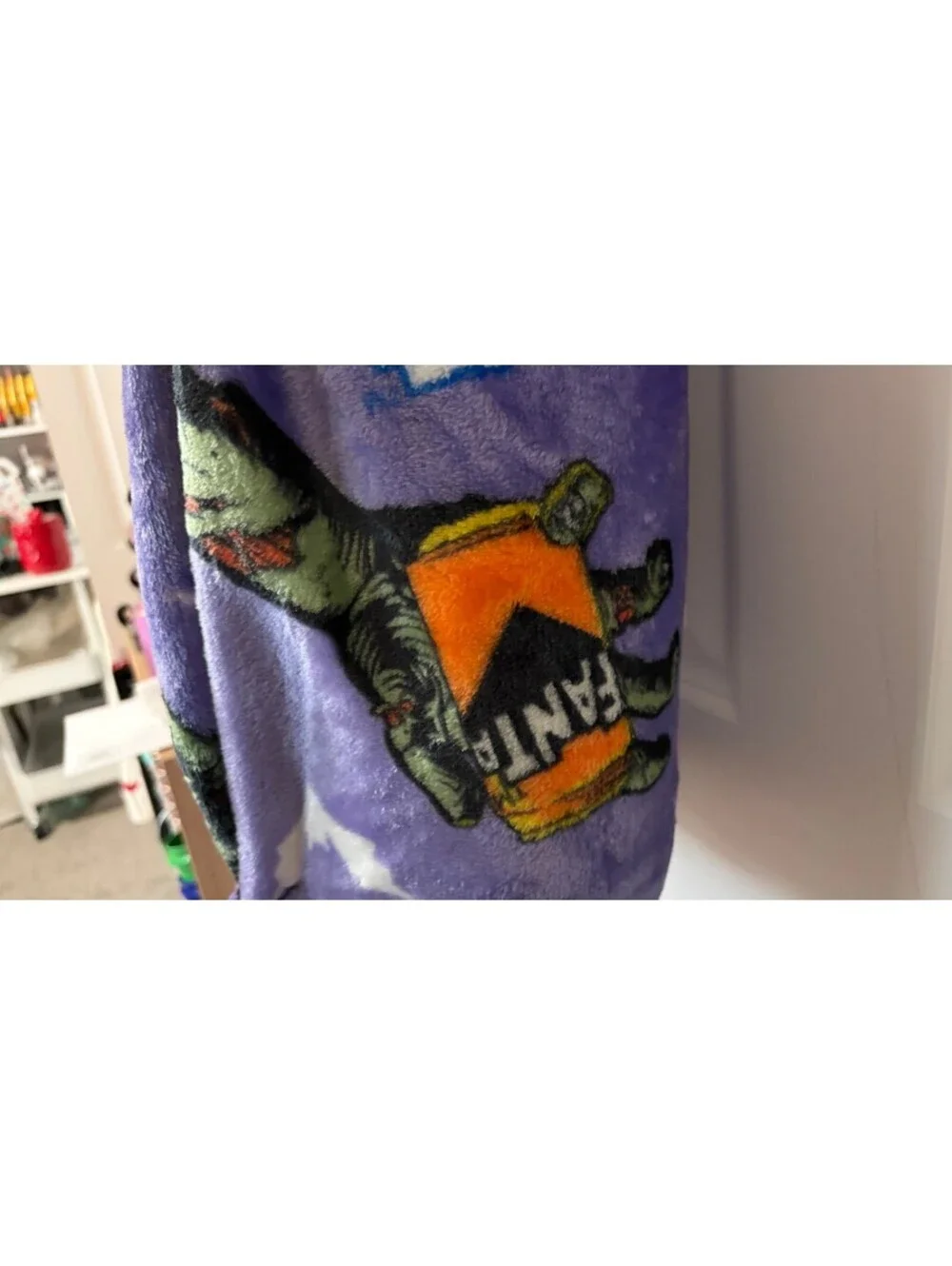 Fanta Halloween Soft Throw Blanket 60 x 70 in Purple